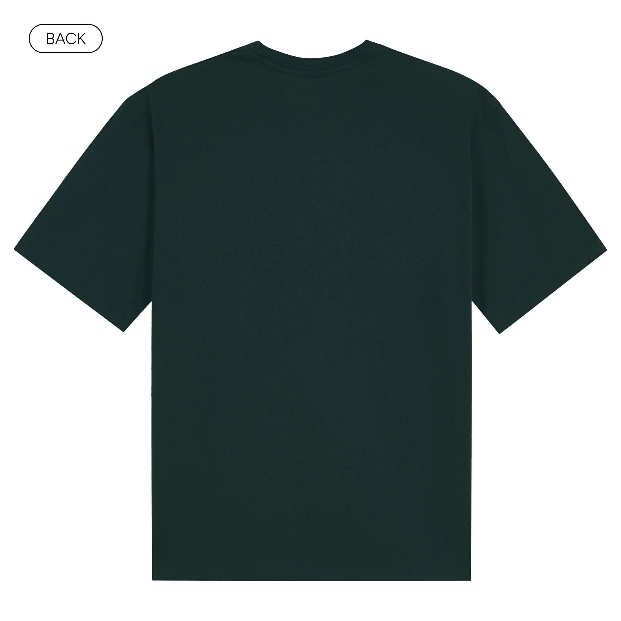 BasicOversizedTee_Back_Dark Green_Mockup