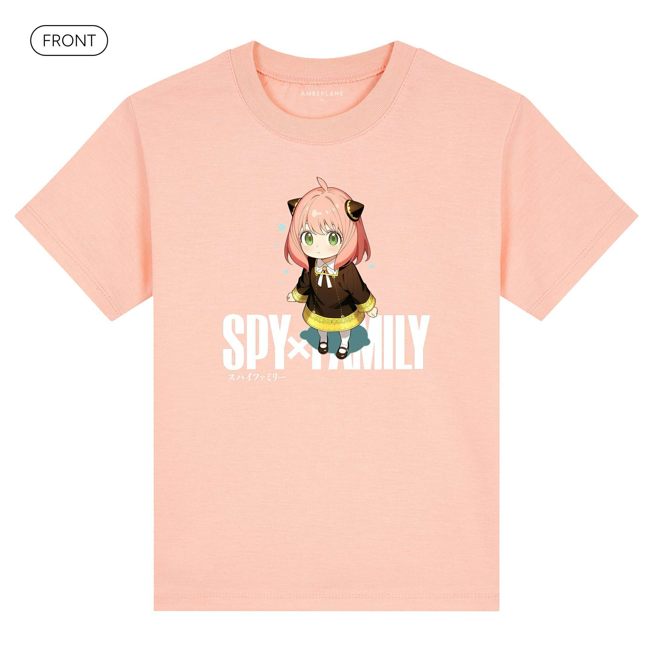 Anya_KidsBasicTee_Front_Peach_Mockup