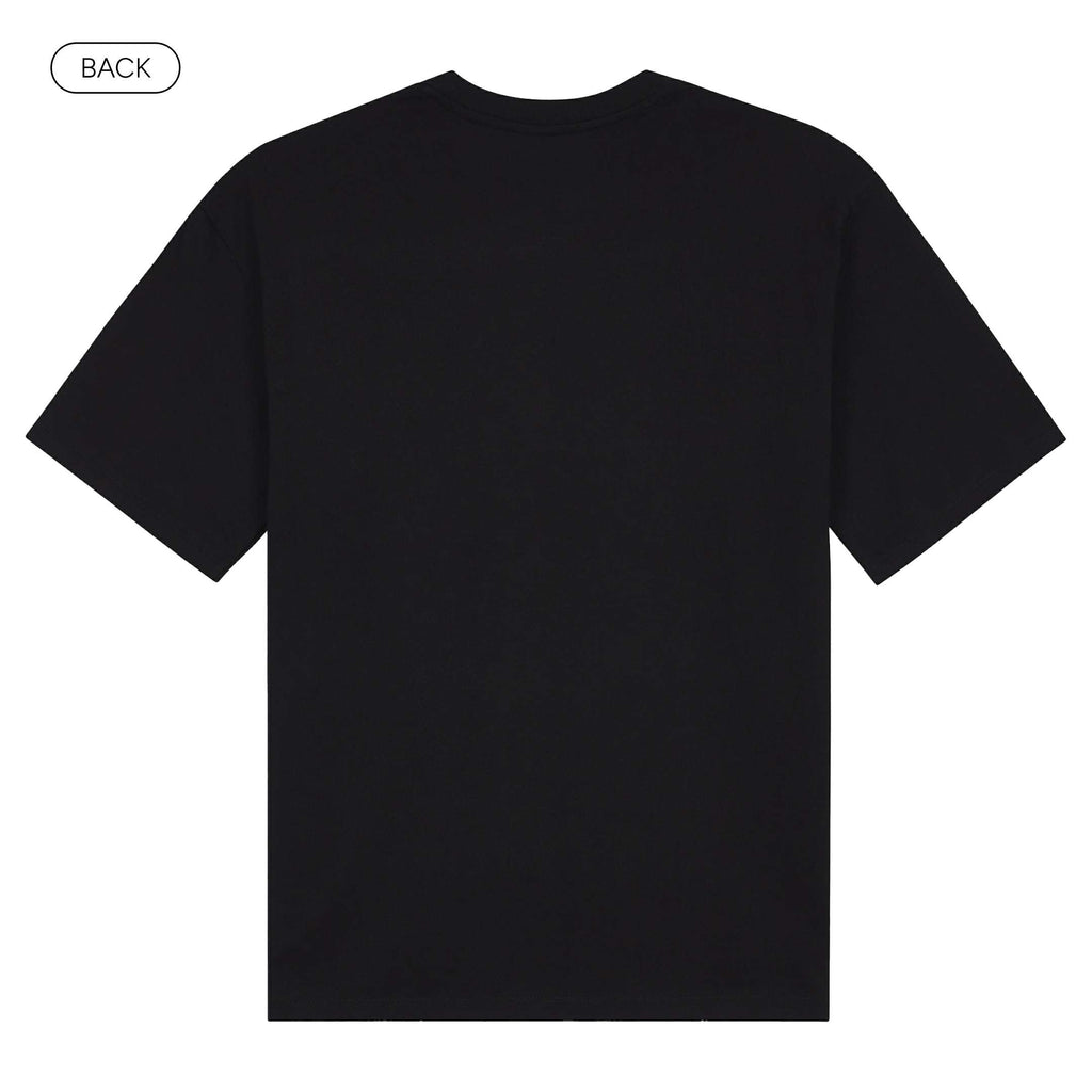 BasicOversizedTee_Back_Black_Mockup