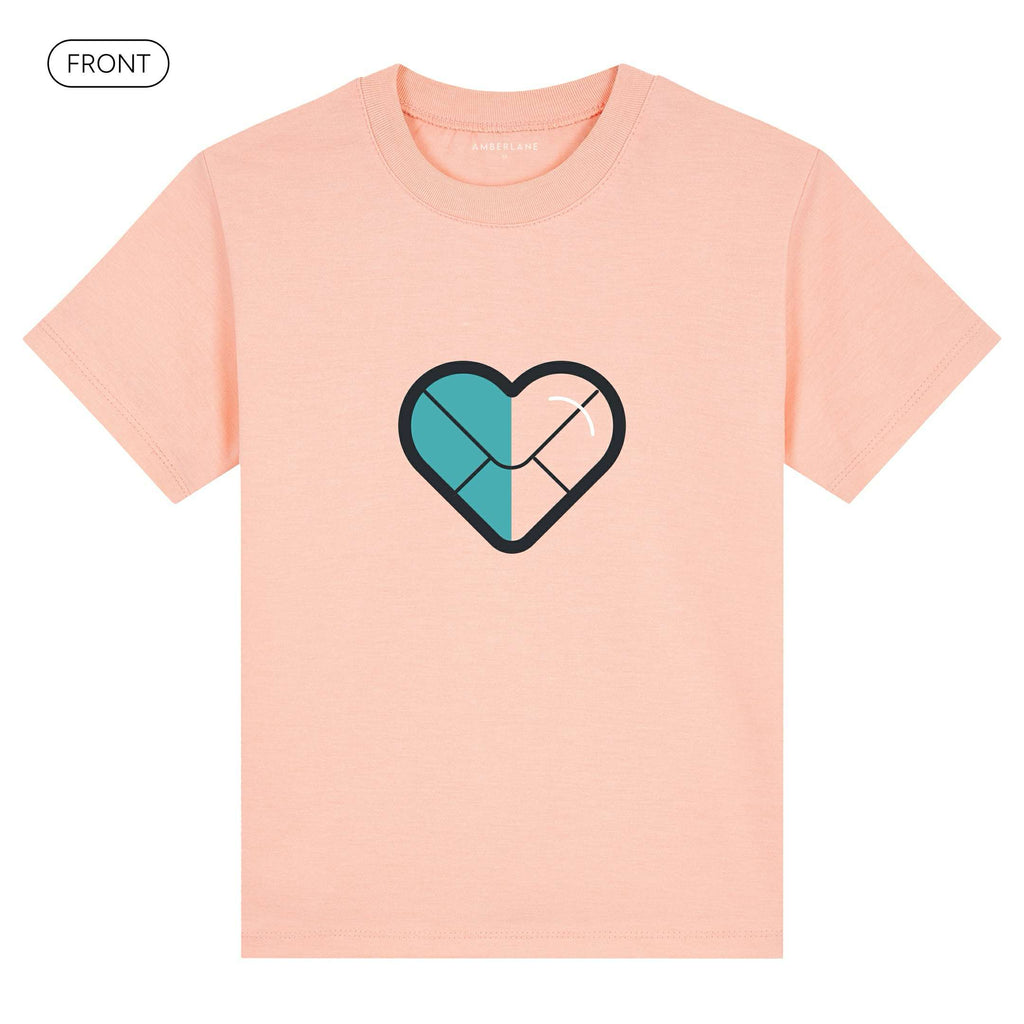 BlueHeart_KidsBasicTee_Front_Peach_Mockup