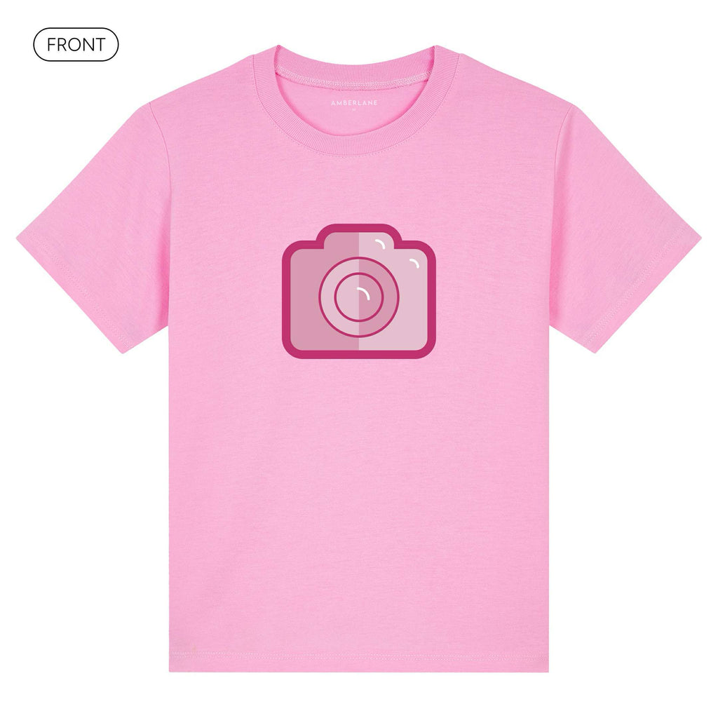 Camera_KidsBasicTee_Front_Pink_Mockup