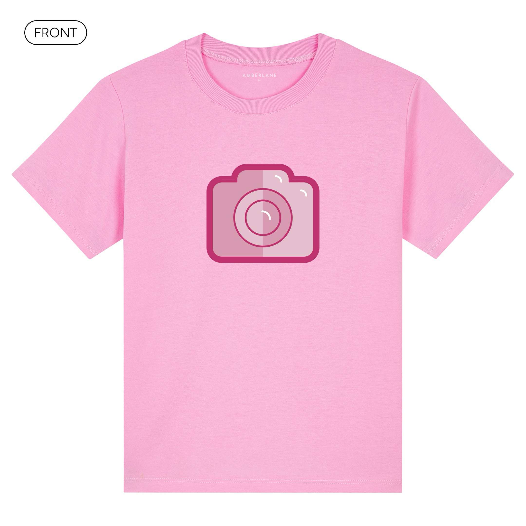 Camera_KidsBasicTee_Front_Pink_Mockup