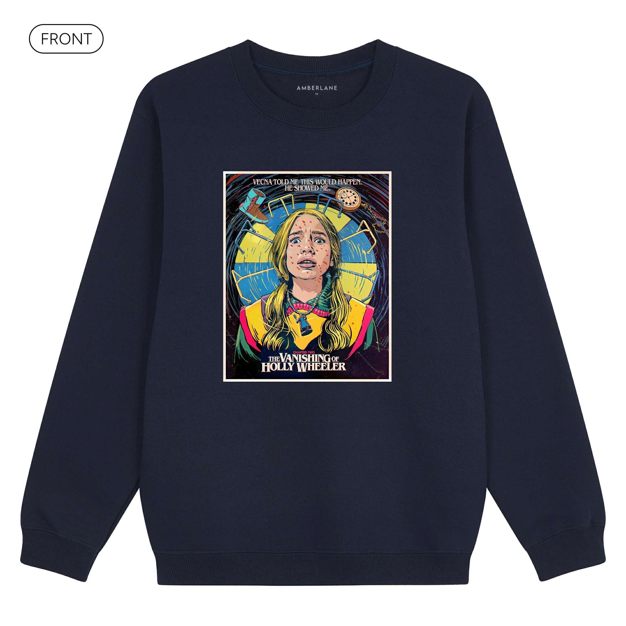 ChapterTwo.TheVanishingofHollyWheeler_Sweatshirt_Navy_Mockup