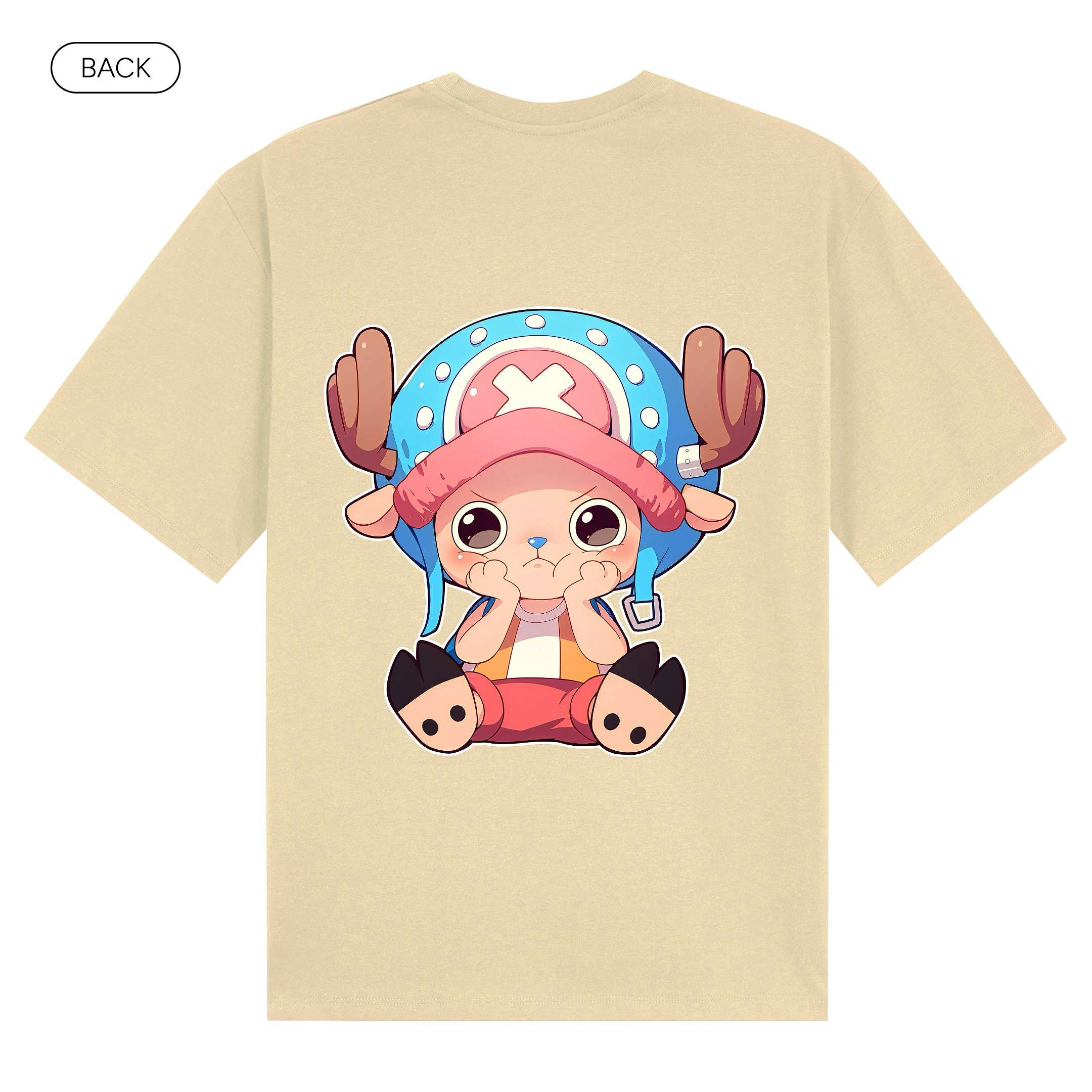 ChopperChibi_BasicOversizedTee_Back_Beige_Mockup