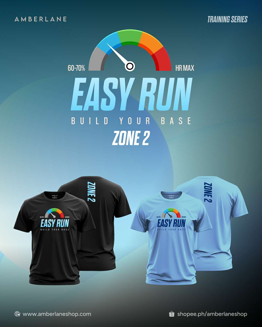 BLACK EASYRUN-POST BABY BLUE BLACK