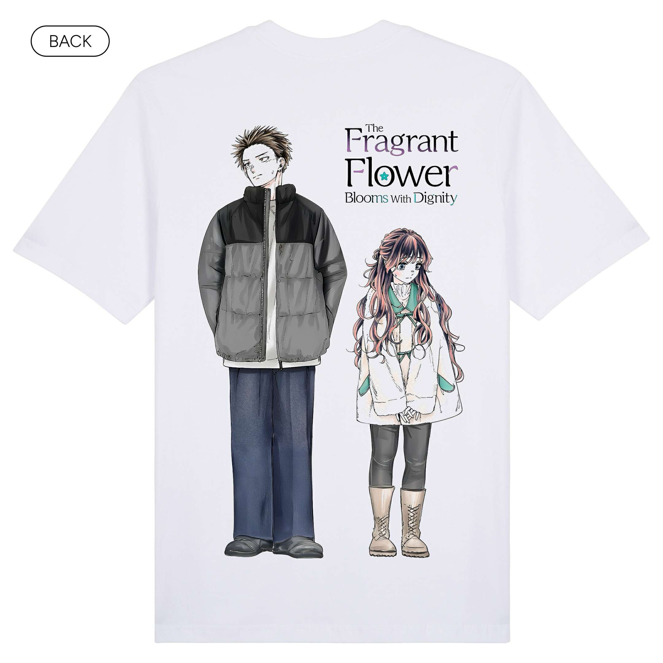 FragrantFlowerBlooms_PremiumTee_Back_White_Mockup