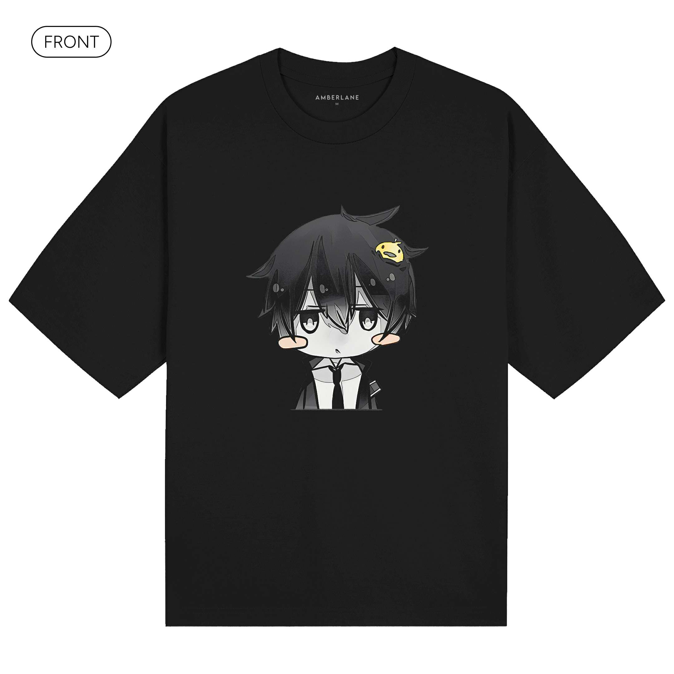 HibariKyoya_PremiumHeavyTee_Front_Black_Mockup