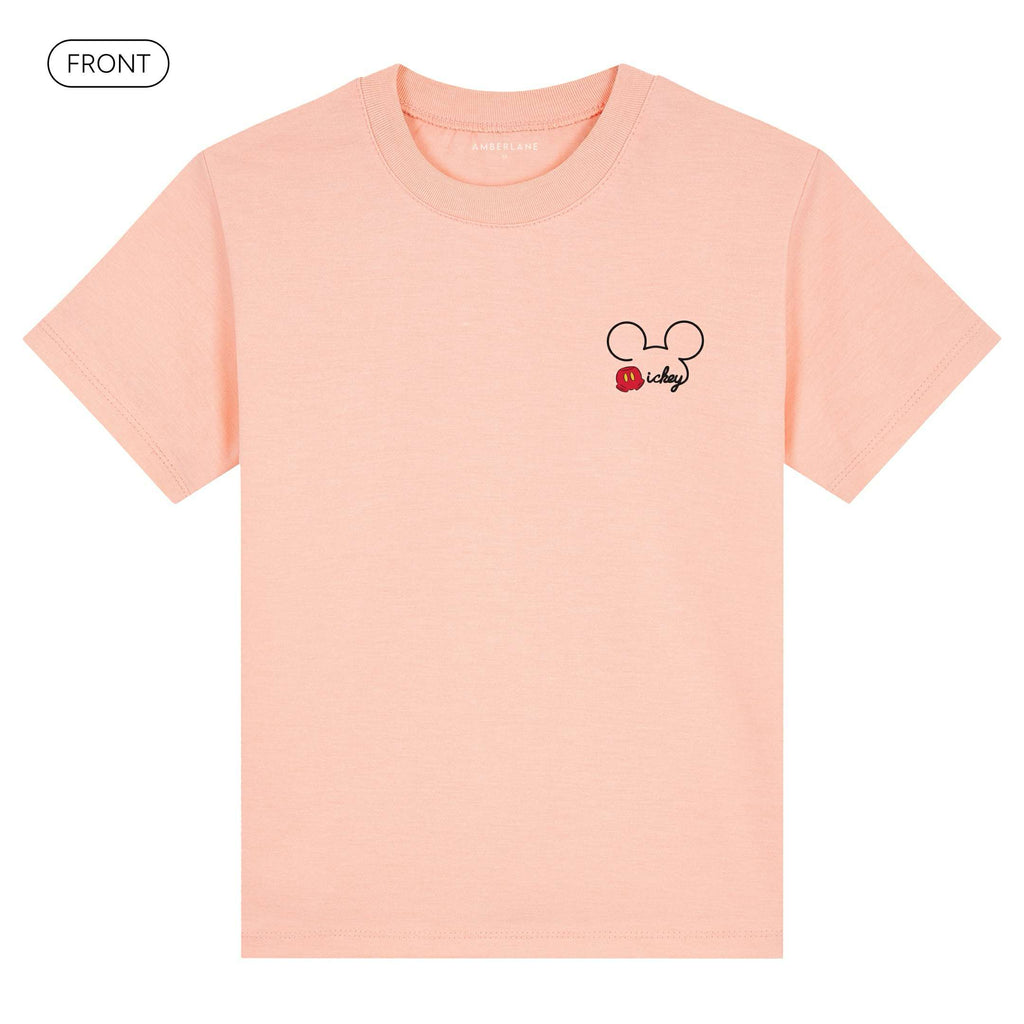 Mickey_KidsBasicTee_Front_Peach_Mockup