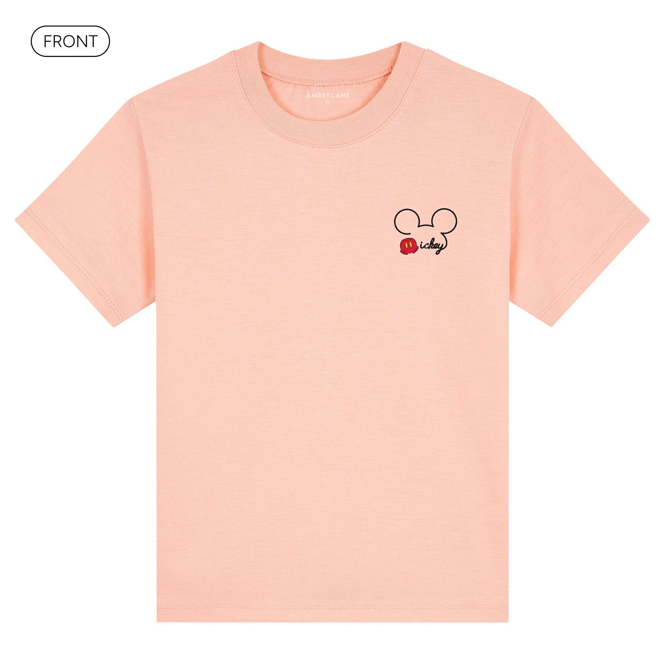 Mickey_KidsBasicTee_Front_Peach_Mockup