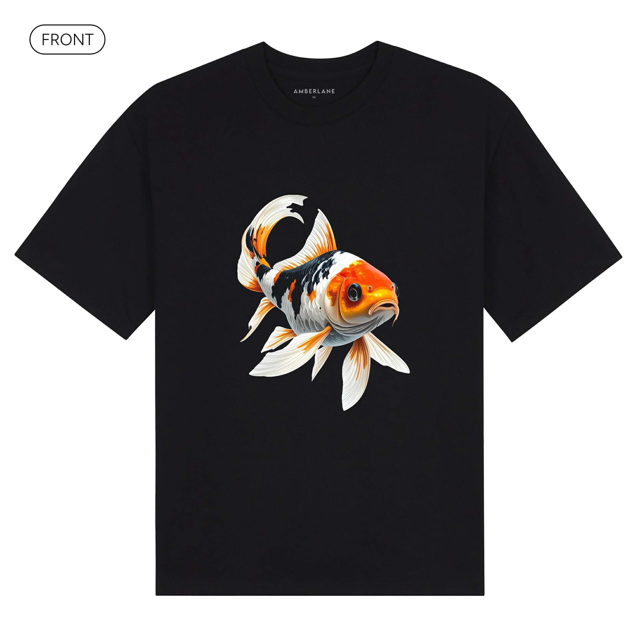MidnightKoi_BasicOversizedTee_Front_Black_Mockup