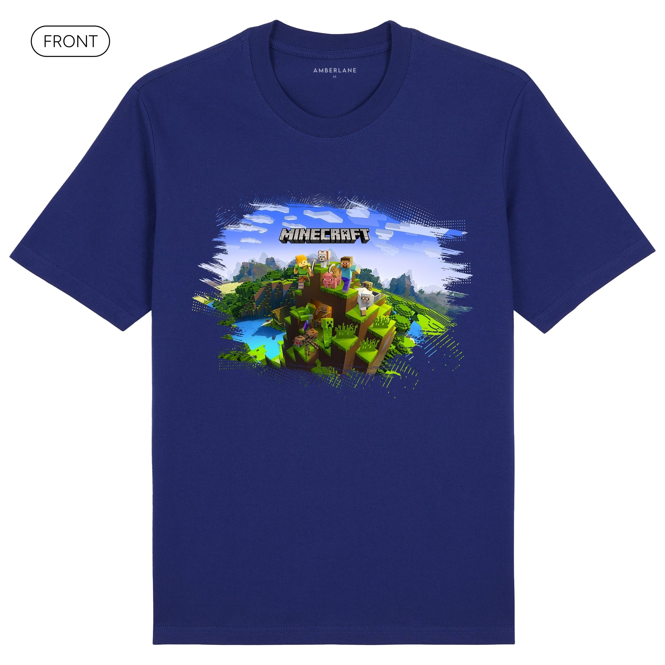 Minecraft_PremiumTee_Front_Blue_Mockup