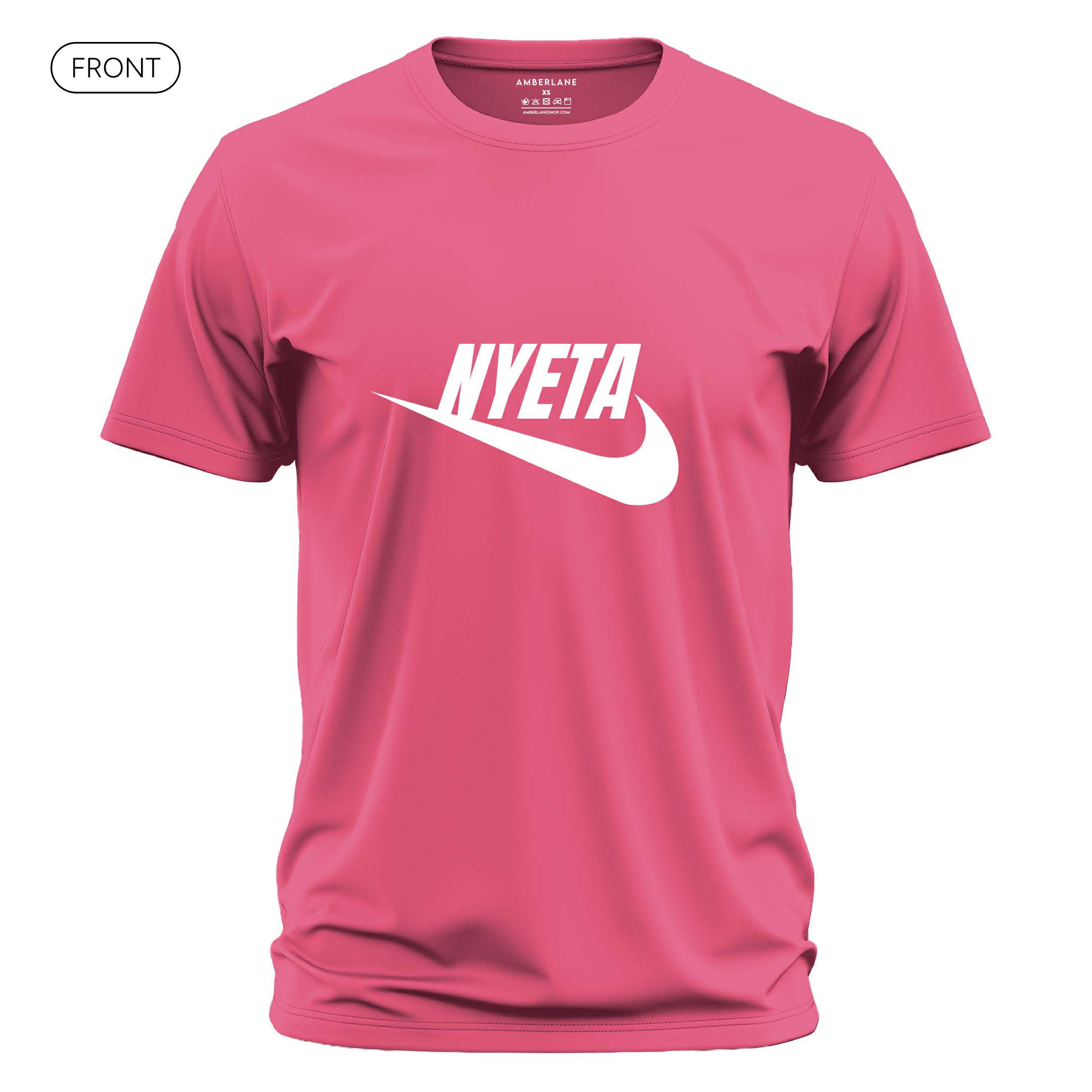 NYETA_DriFitTee_Front_Neon Pink_Mockup