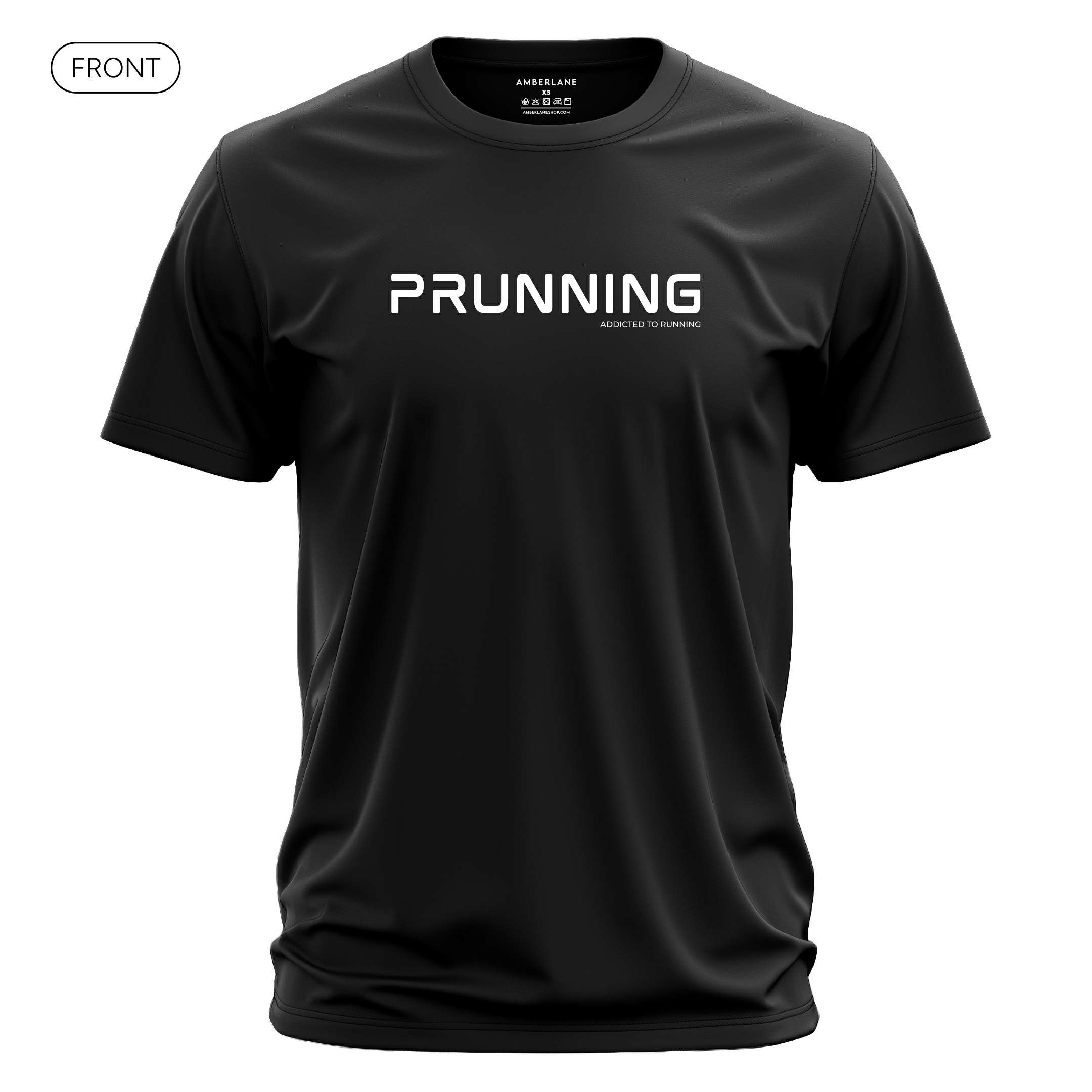 PRUNNING_Active_Shirt_Black_Front_Mockup