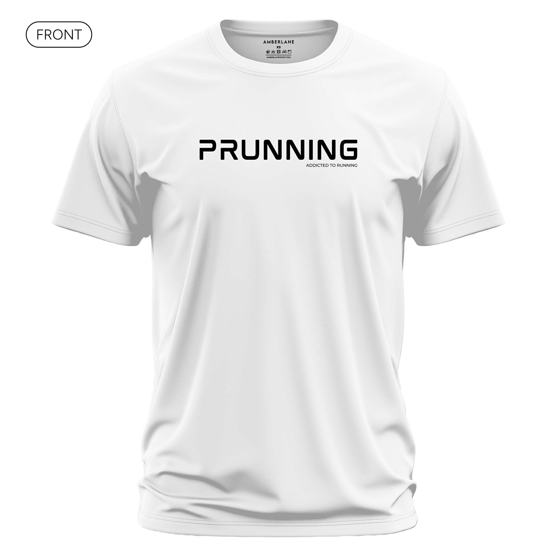 PRUNNING_Active_Shirt_White_Front_Mockup