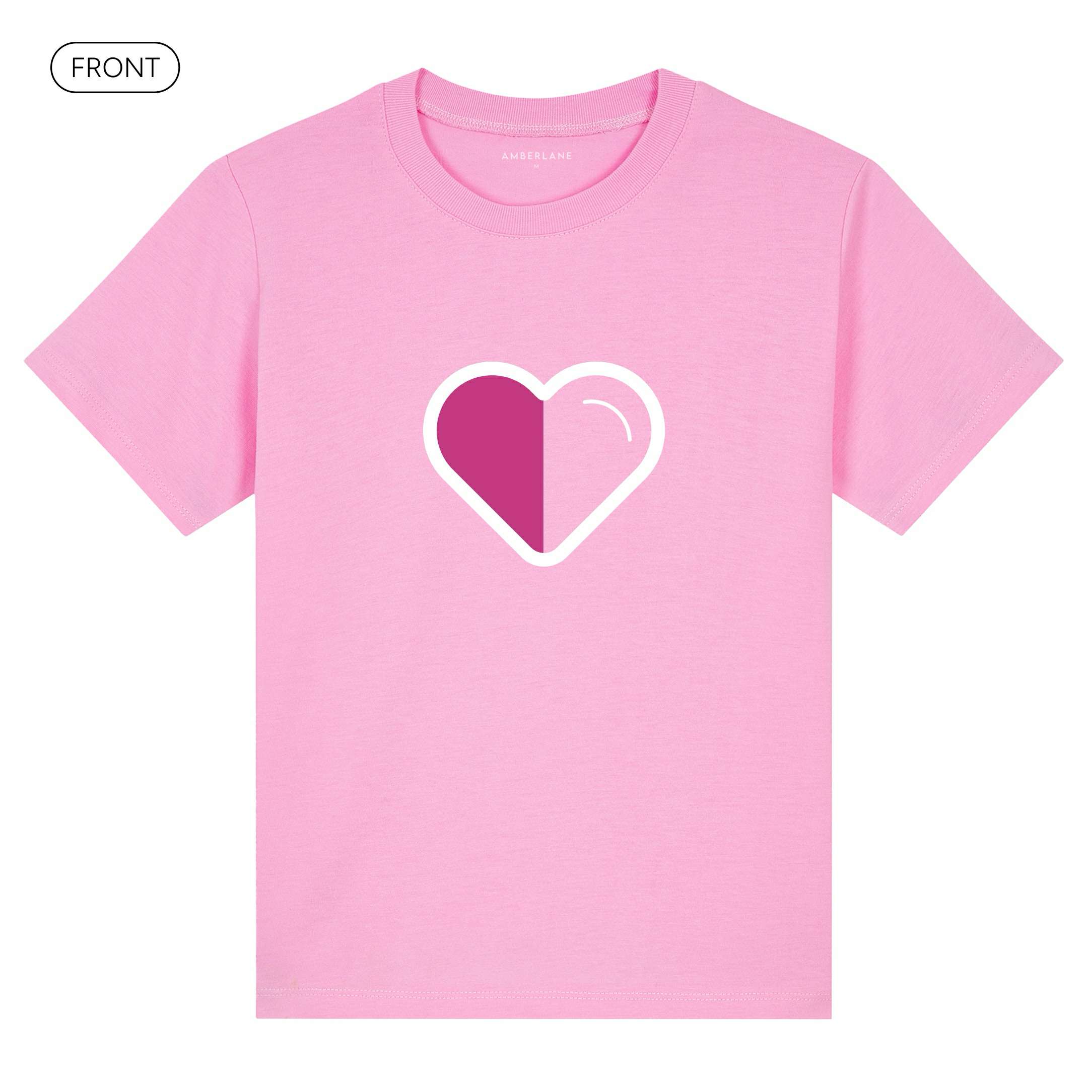 PinkHeart_KidsBasicTee_Front_Pink_Mockup