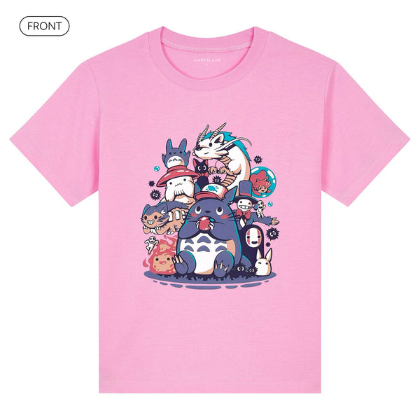 PurpleGhibli_KidsBasicTee_Front_Pink_Mockup