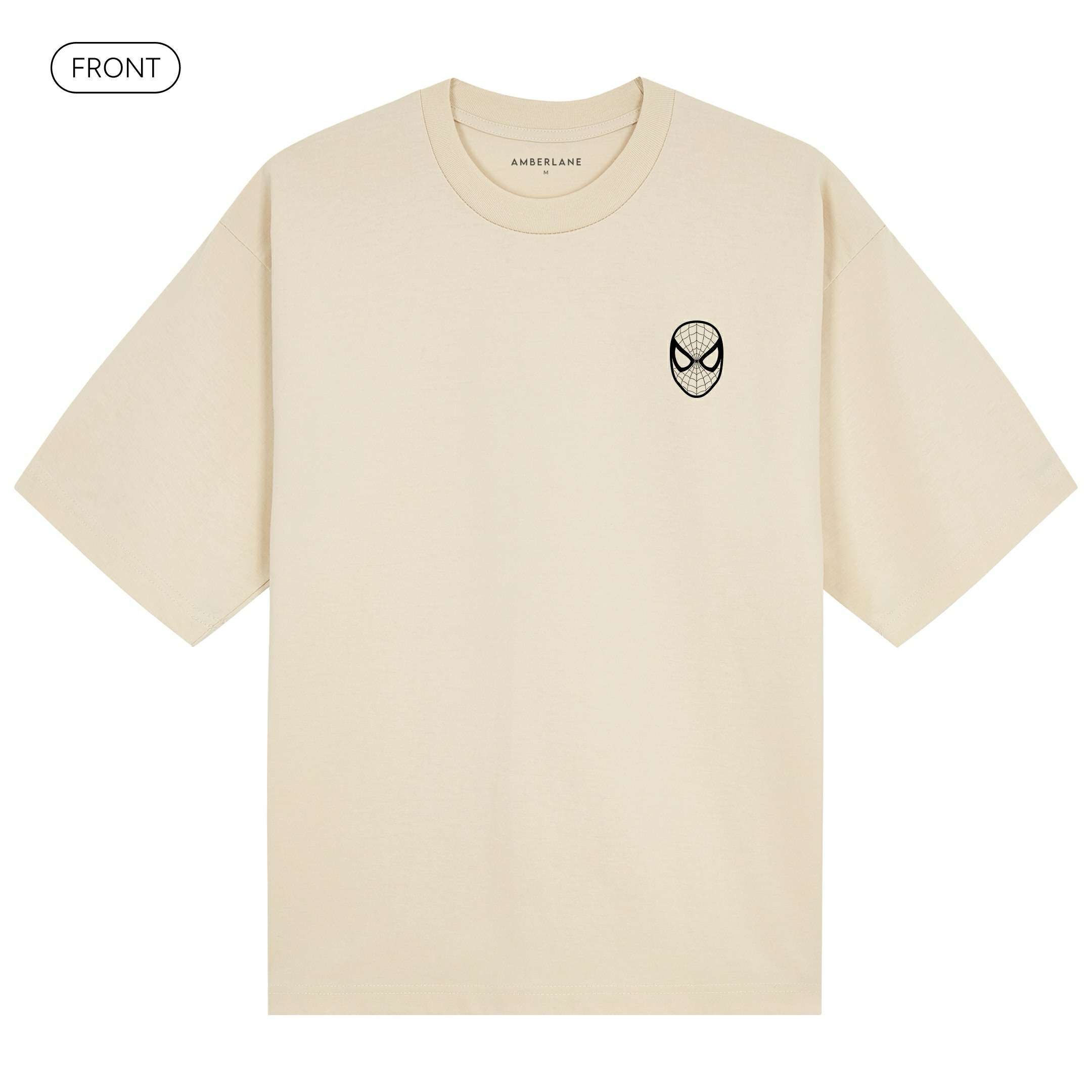 SpidermanComics_PremiumHeavyTee_Front_Ivory_Mockup