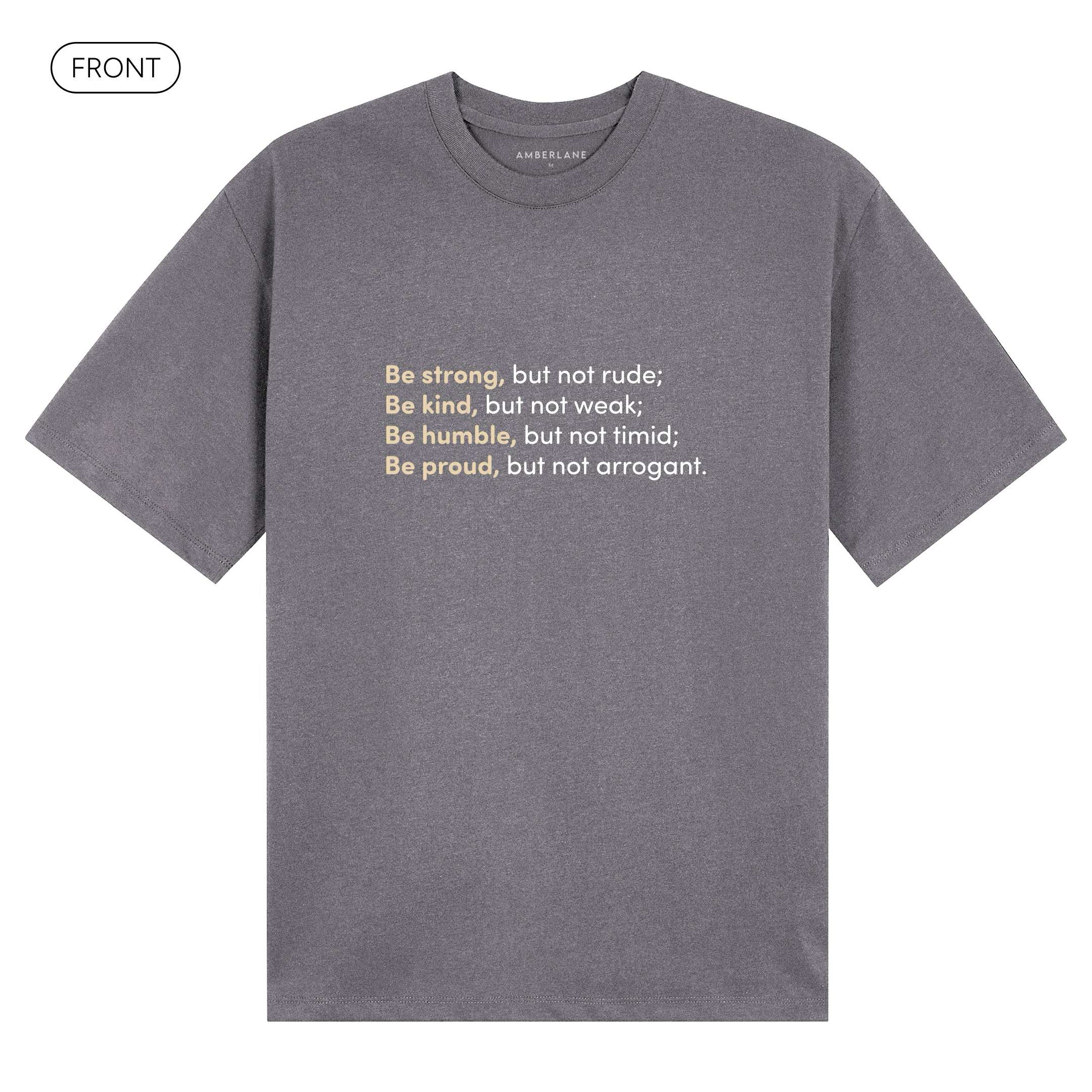StrongKindHumbleProud_BasicOversizedTee_Ash Gray_Mockup