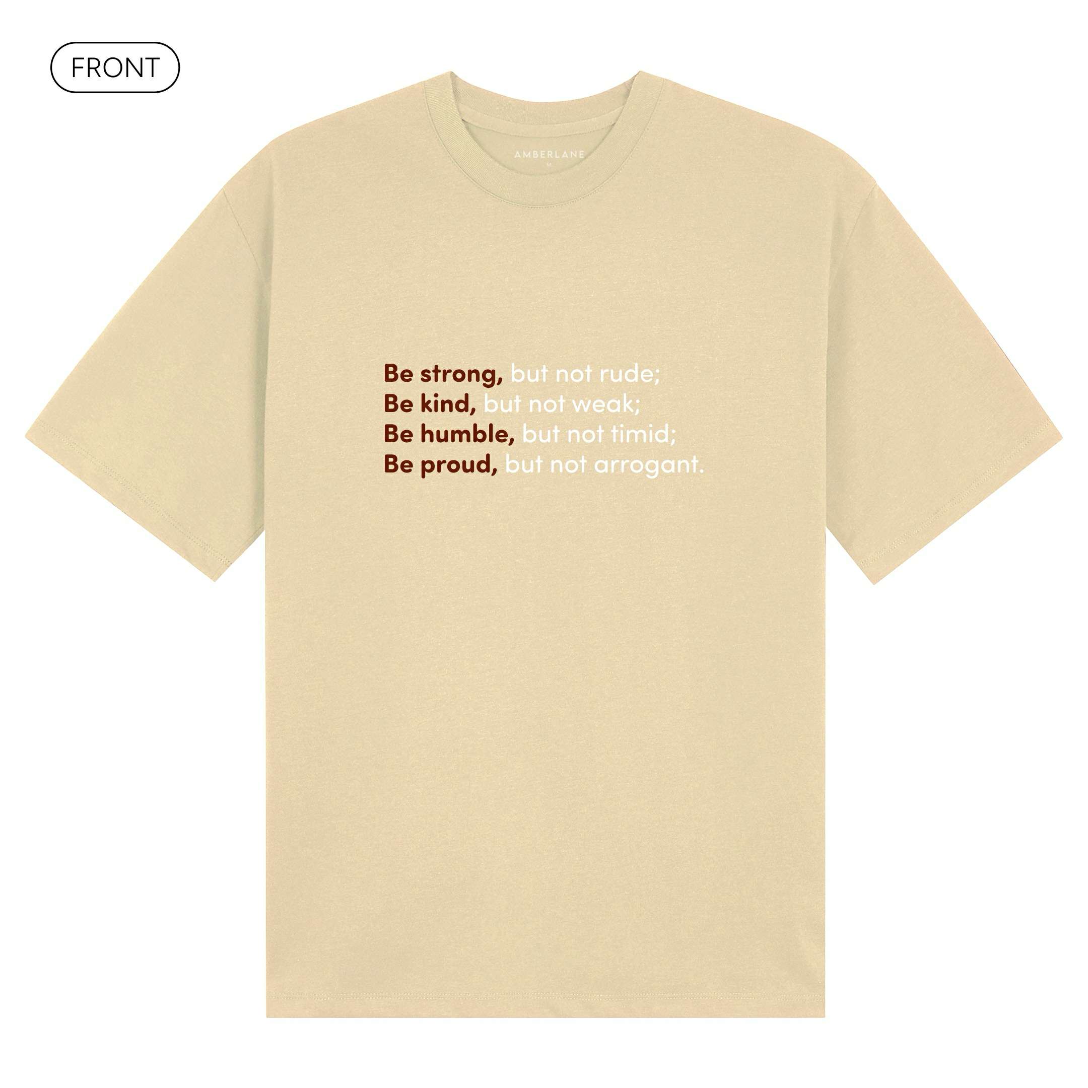 StrongKindHumbleProud_BasicOversizedTee_Beige_Mockup