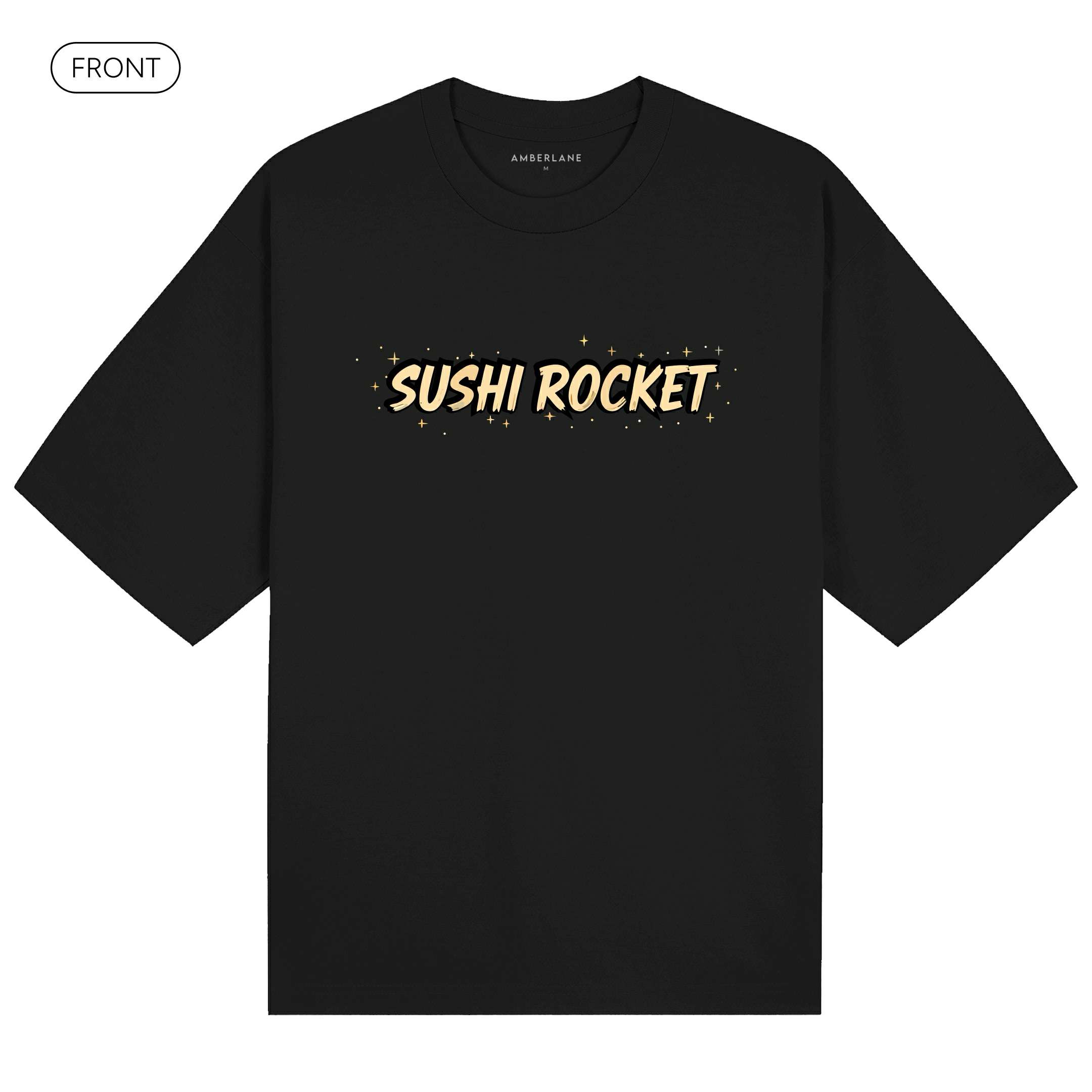 SushiRocket_PremiumHeavyTee_Front_Black_Mockup