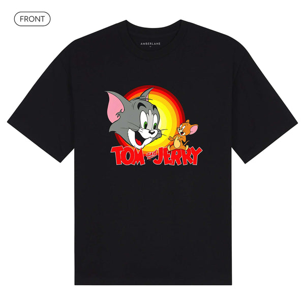 Tom_Jerry_BasicOversizedTee_Front_Black_Mockup