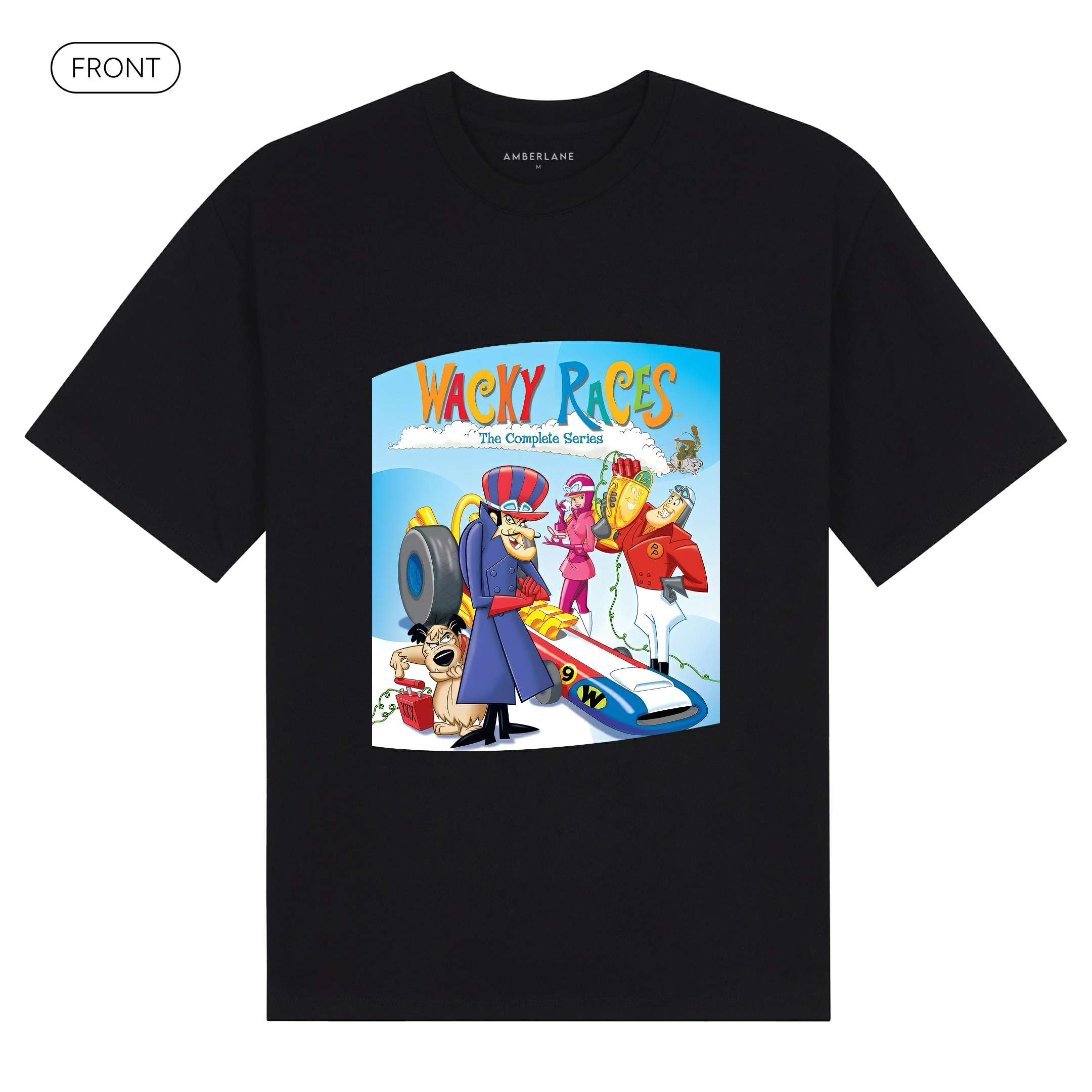 WackyRaces_BasicOversizedTee_Front_Black_Mockup