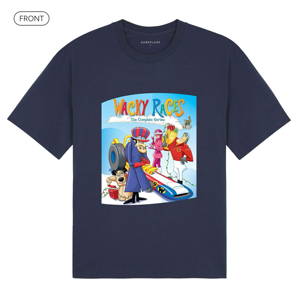 WackyRaces_BasicOversizedTee_Front_Dark Blue_Mockup
