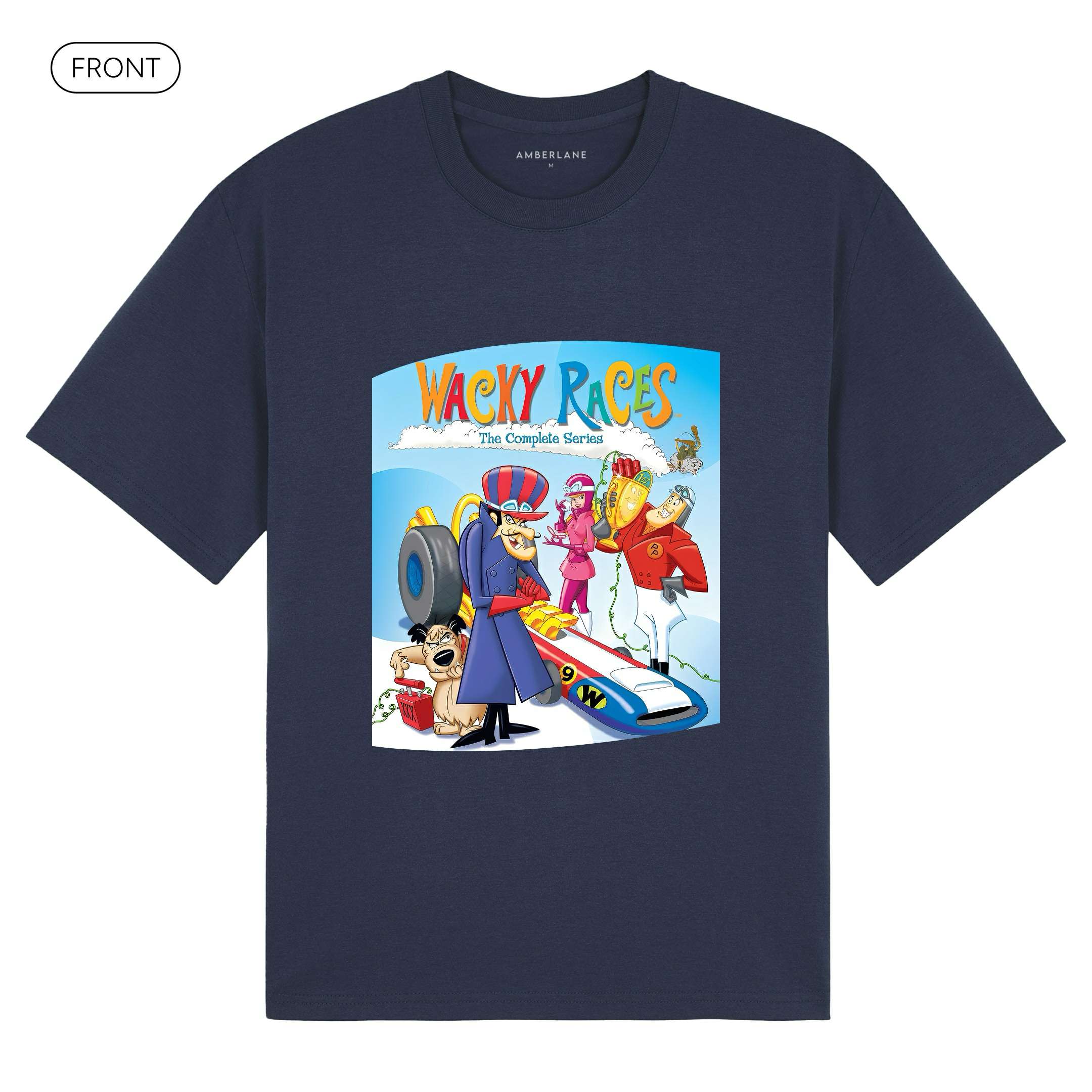WackyRaces_BasicOversizedTee_Front_DarkBlue_Mockup